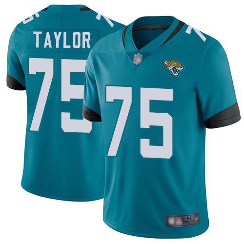 Nike Jacksonville Jaguars #75 Jawaan Taylor Teal Green Alternate Men Stitched NFL Vapor Untouchable Limited Jersey